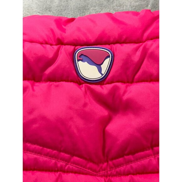 Puma Vest Girl's 3T Pink and Purple puffer vest Full Zip - Picture 12 of 13